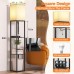 Modern Dimmable Solid Wood Standing Lamp